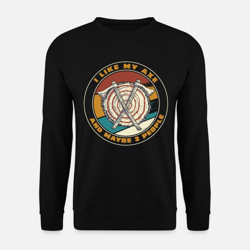 Axe Targets Retro Patch - Unisex Sweatshirt - black