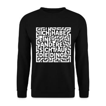 Autism Autistic Child ADHD Gift Autistic - Unisex Sweatshirt - black - Front - Alina (178cm) & Michal (187cm)