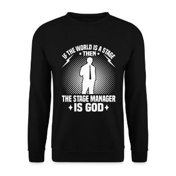Amant du théâtre musical Équipe de coulisses Régisseur - Sweat-shirt Unisexe - noir - Devant - Alina (178cm) & Michal (187cm)