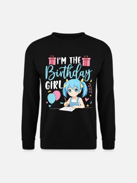 Je suis la fille d’anniversaire - Sweat-shirt Unisexe - noir