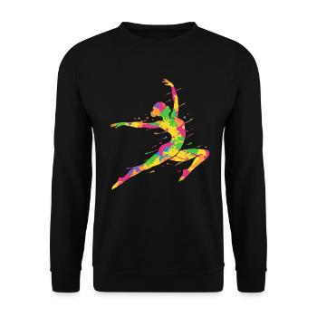 Gymnastique Gymnastique Équilibre coloré Gymnastique Filles - Sweat-shirt Unisexe - noir - Devant - Alina (178cm) & Michal (187cm)