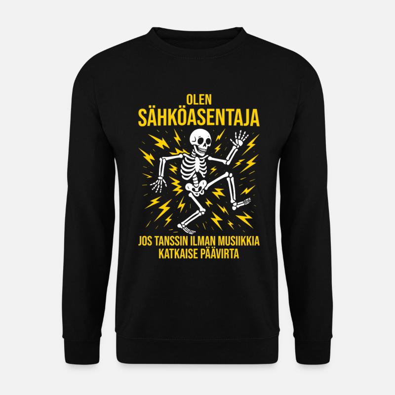 Elektriker, ich bin Elektriker - Unisex Pullover - Schwarz