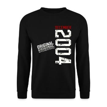 21st Birthday Original December Volume 2004 - Unisex Sweatshirt - black - Front - Alina (178cm) & Michal (187cm)