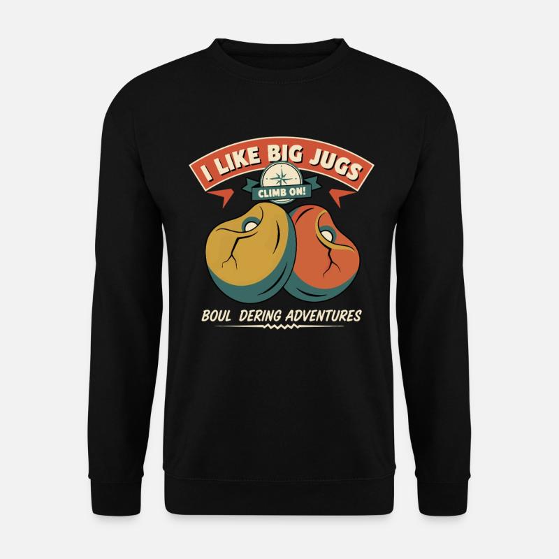 Escalade Aventures de Bloc Grimpe On - Sweat-shirt Unisexe - noir