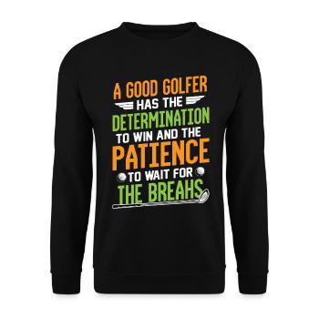 gulf - Unisex Sweatshirt - black - Front - Alina (178cm) & Michal (187cm)