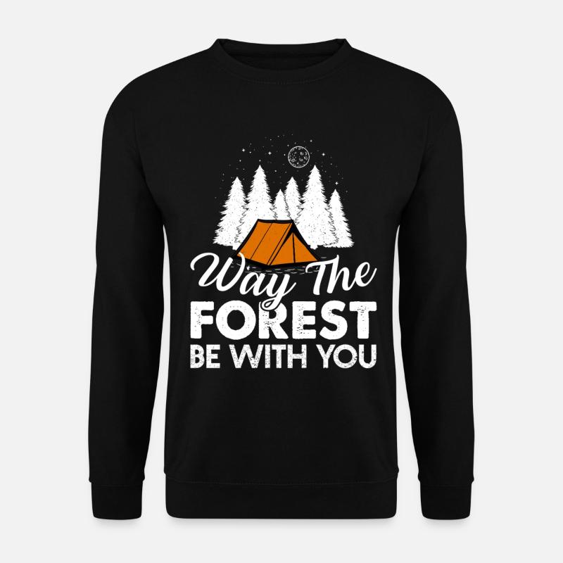 Camping Wildnis  - Unisex Pullover - Schwarz