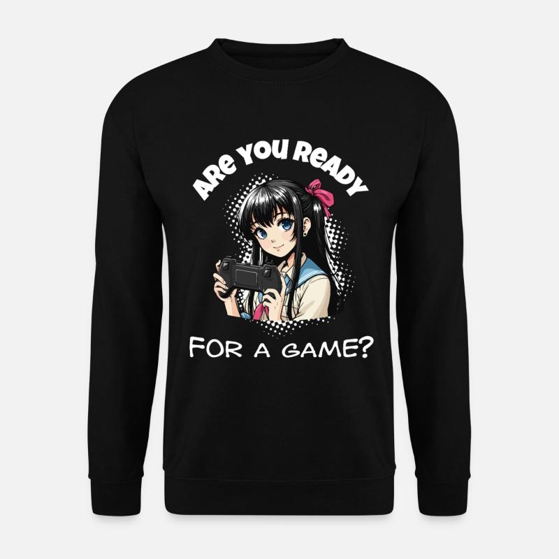 Bist du bereit? Gaming - Unisex Pullover - Schwarz