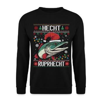 Pike Rupr Pike Ruprecht Pike Noël moche - Sweat-shirt Unisexe - noir - Devant - Alina (178cm) & Michal (187cm)
