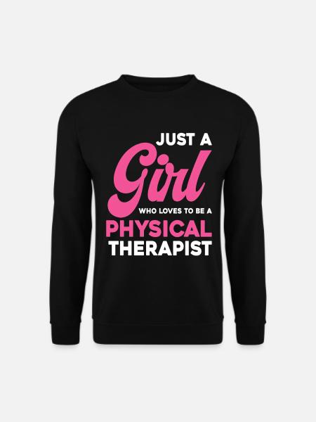 Mädchen liebt Physiotherapie - Unisex Pullover - Schwarz