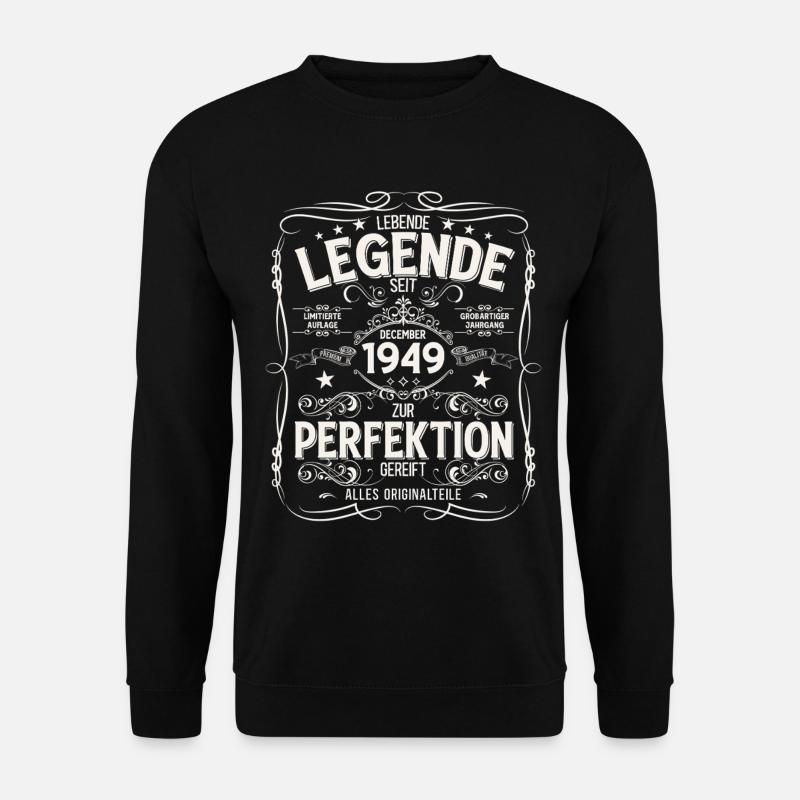 76e anniversaire Millésime décembre 1949 - Sweat-shirt Unisexe - noir