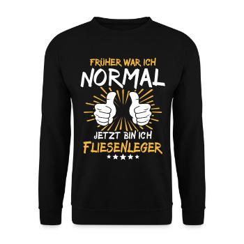 Tiler Spruch - Unisex Sweatshirt - black - Front - Alina (178cm) & Michal (187cm)