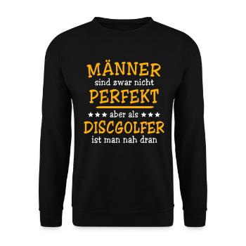 Discgolfer Discgolf - Unisex Pullover - Schwarz - Vorne - Alina (178cm) & Michal (187cm)