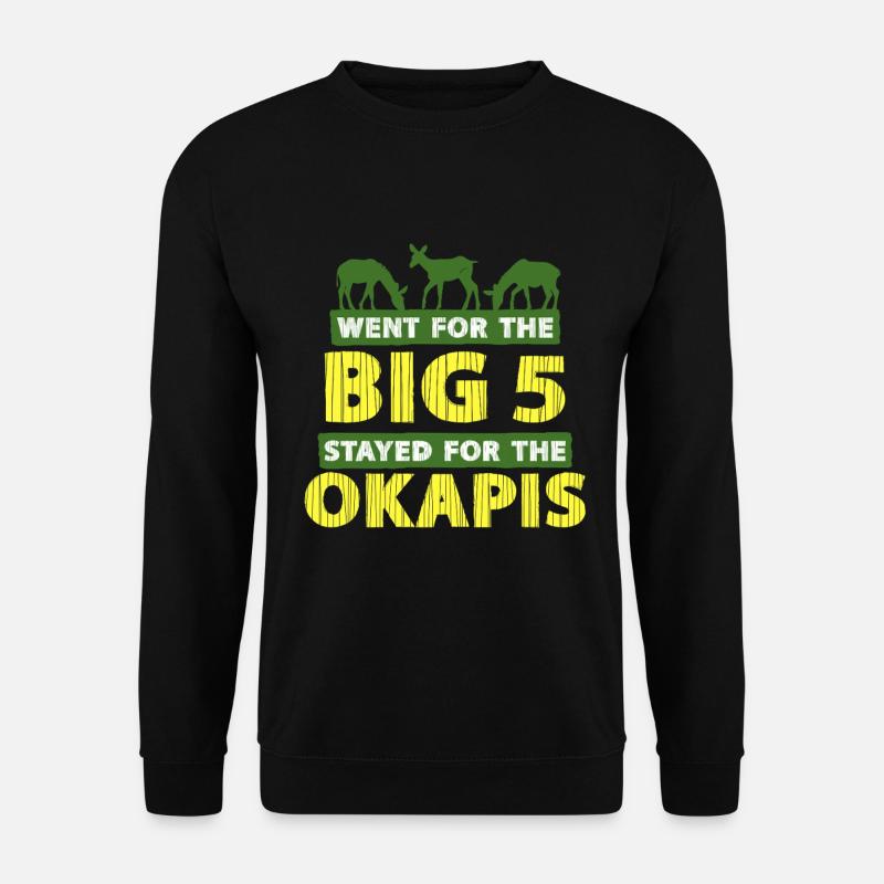 Okapi Tier - Unisex Pullover - Schwarz