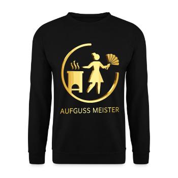 Infusion Master Gold – Professional Sauna Wellness - Unisex Sweatshirt - black - Front - Alina (178cm) & Michal (187cm)
