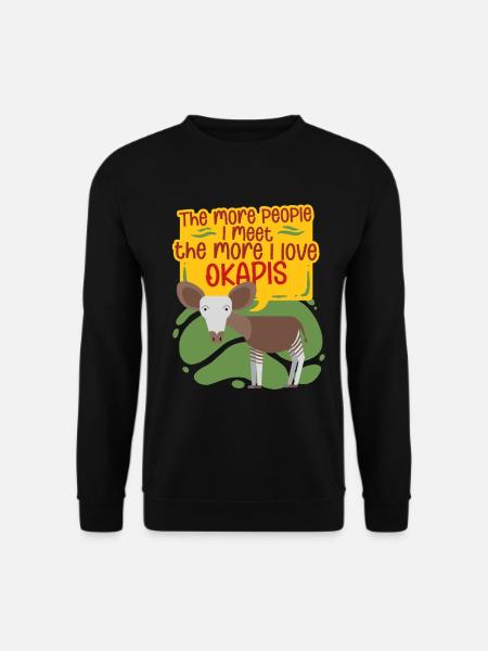 Okapi Animal - Sweat-shirt Unisexe - noir