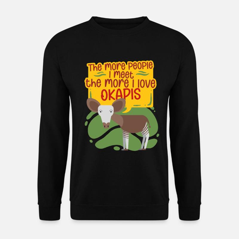 Okapi Animal - Unisex Sweatshirt - black