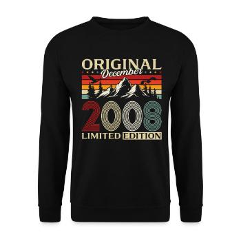 17th Birthday Original December Volume 2008 - Unisex Sweatshirt - black - Front - Alina (178cm) & Michal (187cm)