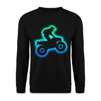 Quad ATV Quad Riders Kids Men Boys Tout-terrain - Sweat-shirt Unisexe - noir - Devant - Alina (178cm) & Michal (187cm)