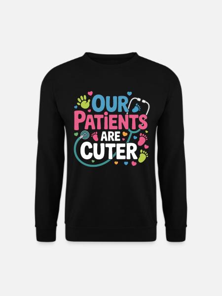 Our patients are sweeter - Unisex Sweatshirt - black