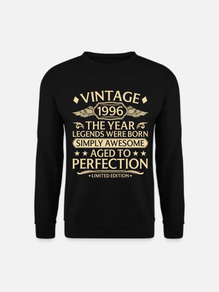 30e anniversaire Millésime 1996 Naissance - Sweat-shirt Unisexe - noir