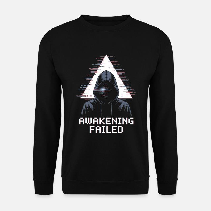 Awakening Failed Glitch im Hacker-Stil - Unisex Pullover - Schwarz