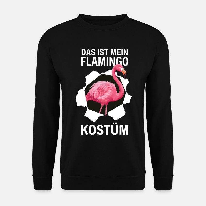 DAS IST MEIN FLAMINGO KOSTÜM - Unisex Pullover - Schwarz