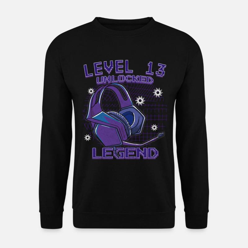 Level 13 Unlocked Legend - Unisex Sweatshirt - black