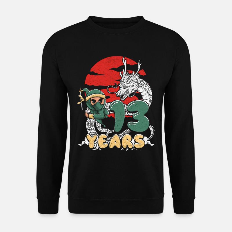 Ninja Drache Jubiläum - Unisex Pullover - Schwarz