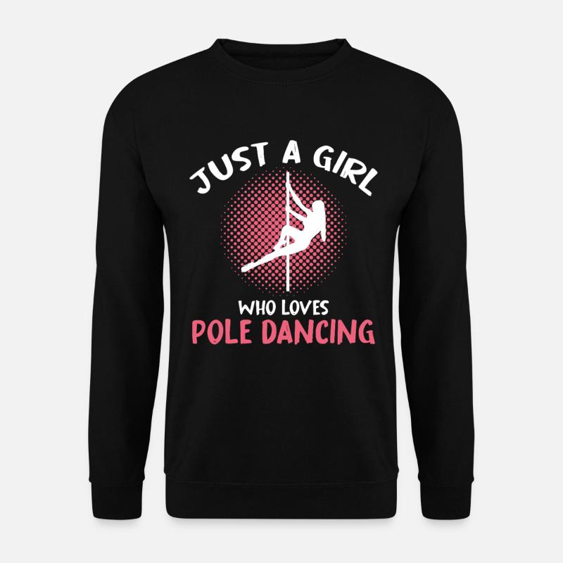 Pole Dancing Girl Typography - Unisex Sweatshirt - black