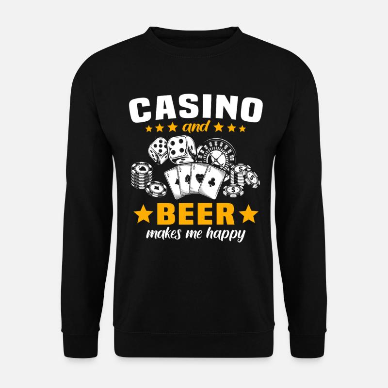 Casino Glücksspieler - Unisex Pullover - Schwarz