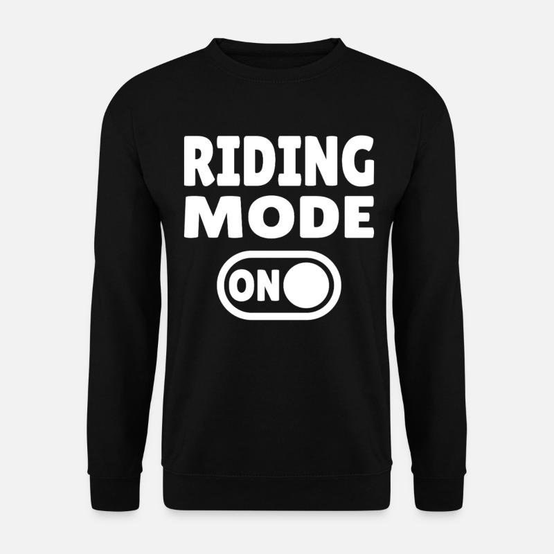 Riding Mode ON – Reitsport - Unisex Pullover - Schwarz