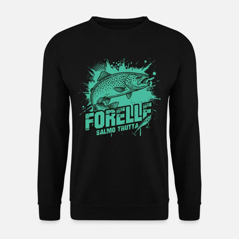 Trout – Beauty on the hook - Unisex Sweatshirt - black