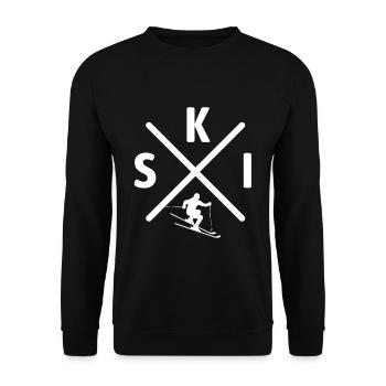 Ski, Après-Ski, Sports d’hiver, Forfaits ski - Sweat-shirt Unisexe - noir - Devant - Alina (178cm) & Michal (187cm)