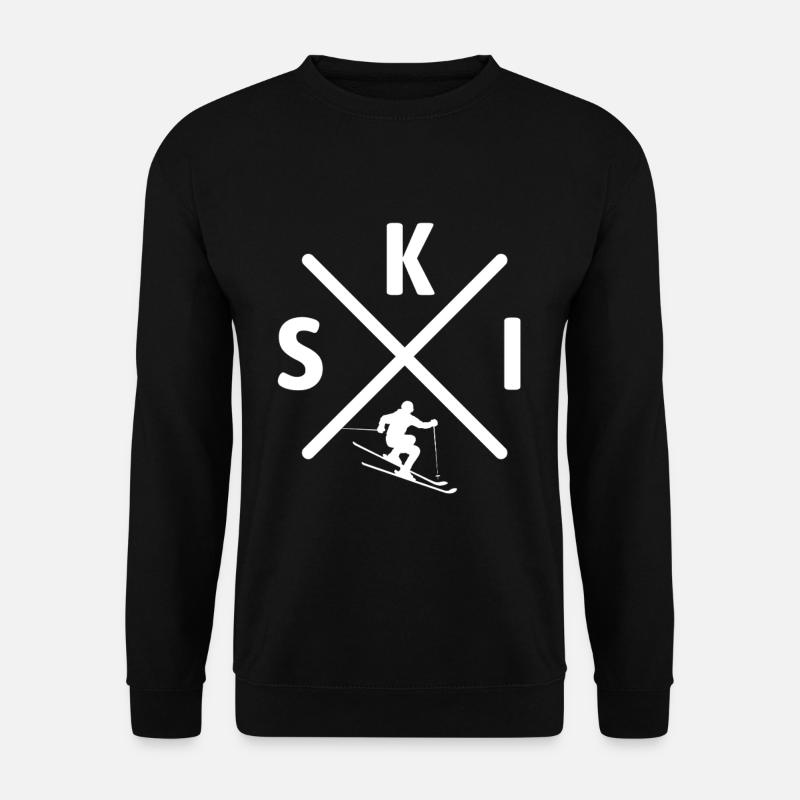 Ski, Après Ski, Wintersport, Skiurlaub - Unisex Pullover - Schwarz