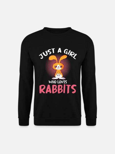 Une seule fille aime les lapins - Sweat-shirt Unisexe - noir