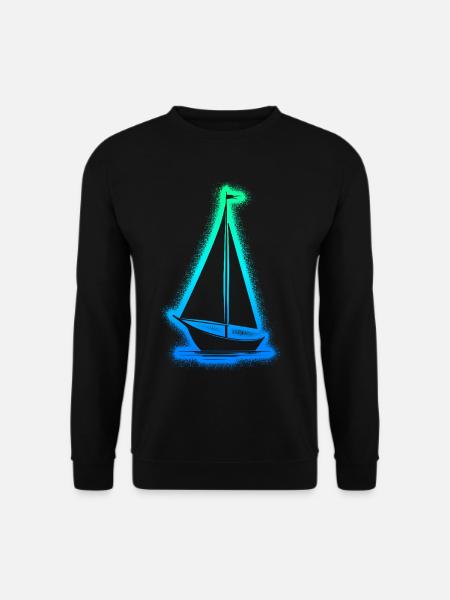 Segeln Segelboot Kinder Jungen Herren Segler - Unisex Pullover - Schwarz
