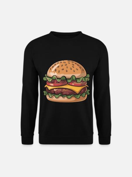 Fresh burger enjoyment - Unisex Sweatshirt - black