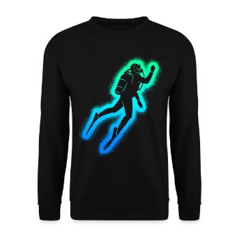 Plongeurs Plongée Enfants Hommes Plongée garçons Plongée - Sweat-shirt Unisexe - noir - Devant - Alina (178cm) & Michal (187cm)