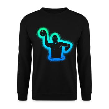 Water Polo Kids Boys Men Water Polo Players - Unisex Sweatshirt - black - Front - Alina (178cm) & Michal (187cm)