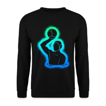 Water Polo Kids Men Boys Water Polo Players - Unisex Sweatshirt - black - Front - Alina (178cm) & Michal (187cm)