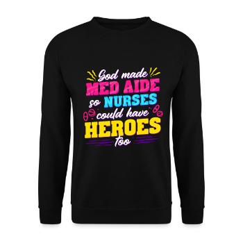 Medical Assistant MFA - Unisex Sweatshirt - black - Front - Alina (178cm) & Michal (187cm)