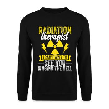 Radiologietechniker Strahlentechniker Strahlenabzeichen - Unisex Pullover - Schwarz - Vorne - Alina (178cm) & Michal (187cm)