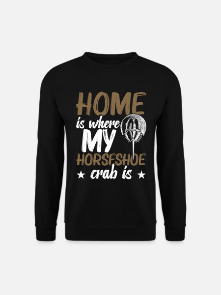 Chelicerata Fossilbiologe Stofftier - Unisex Pullover - Schwarz