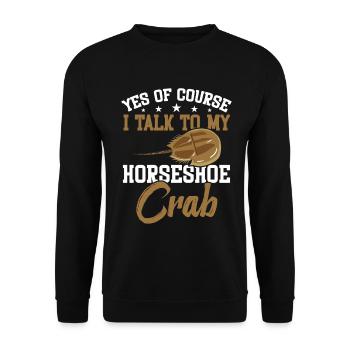 Encycloart Propriétaire de crabes fer à cheval arthropodes - Sweat-shirt Unisexe - noir - Devant - Alina (178cm) & Michal (187cm)