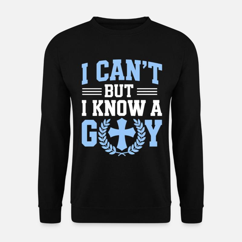 Ich Kann Nicht, Kenne Gott - Unisex Pullover - Schwarz
