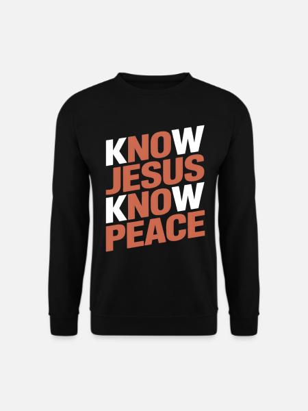 Know Jesus Know Peace - Unisex Sweatshirt - black