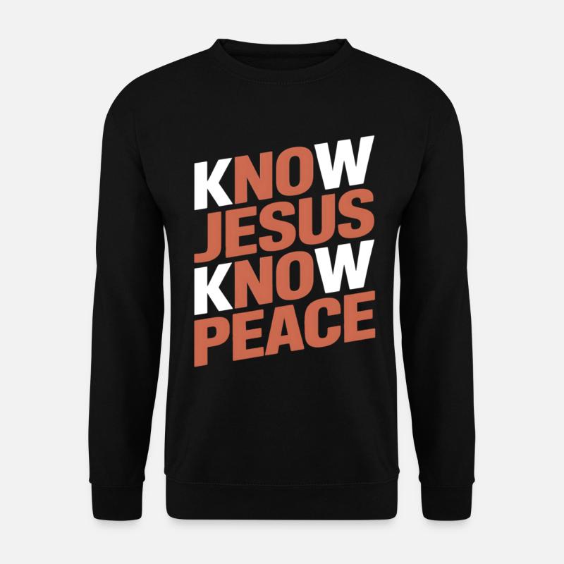 Know Jesus Know Peace - Unisex Sweatshirt - black
