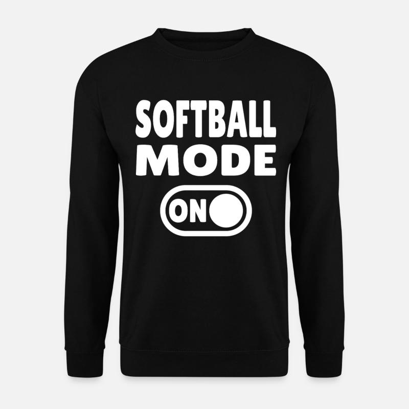 Mode softball activé - Sweat-shirt Unisexe - noir