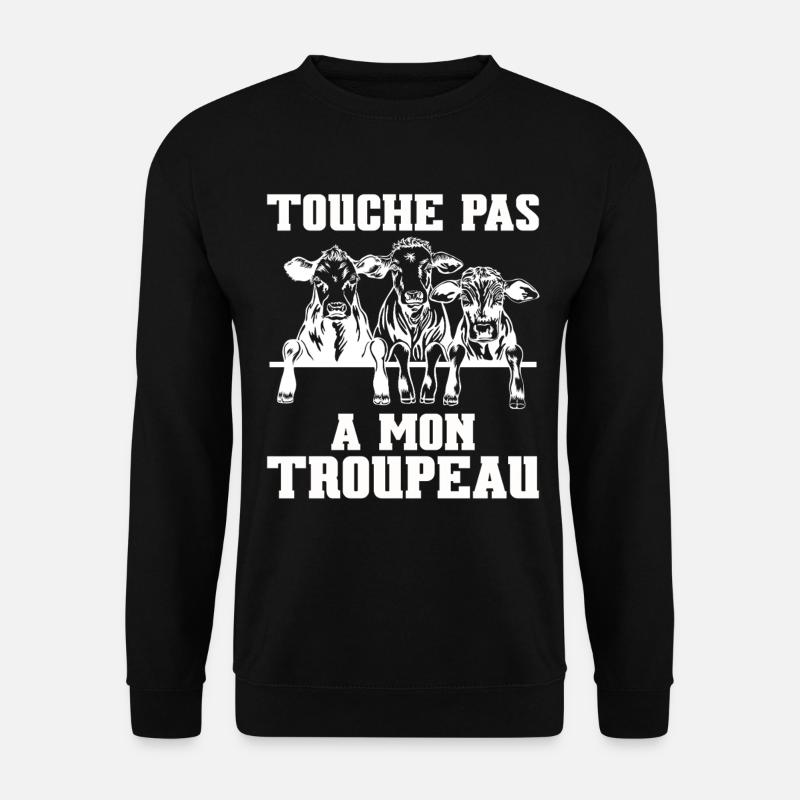 Farmer Agriculture Lumpy Skin - Unisex Sweatshirt - black