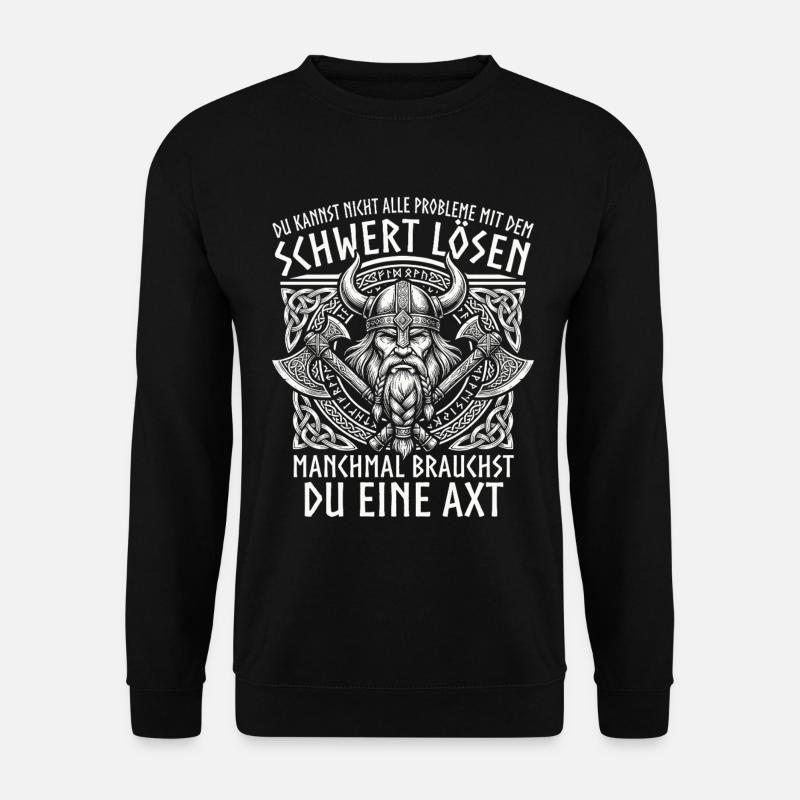 Vikings comiques : Le Brave Guerrier - Sweat-shirt Unisexe - noir